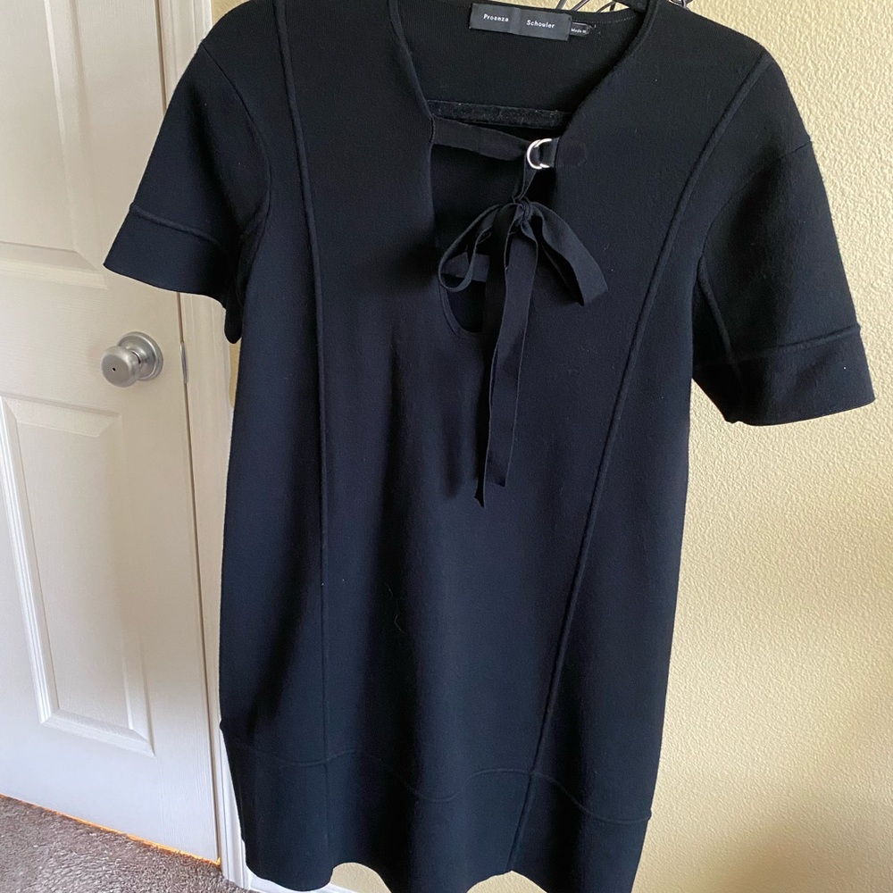 Proenza Schouler Short Sleeved Black Dress (S/M)